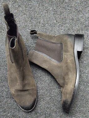 Thursday Boot Company Olive/Brown Suede Ankle Boots
